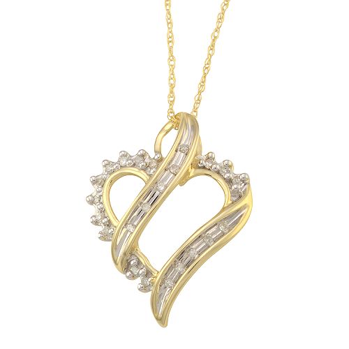 1/10 ct. tw. Diamond Heart Pendant