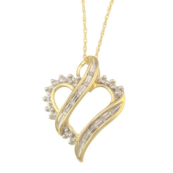 1/10 ct. tw. Diamond Heart Pendant
