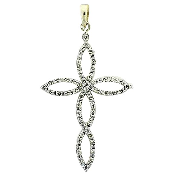CLEARANCE! 1/4 ct. tw. Diamond Cross Pendant