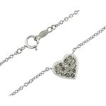EEAC Inc 1/8 ct. tw.* Diamond White Gold Heart Necklace
