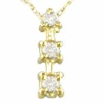 10K Gold .25-ct. Diamond Drop Pendant