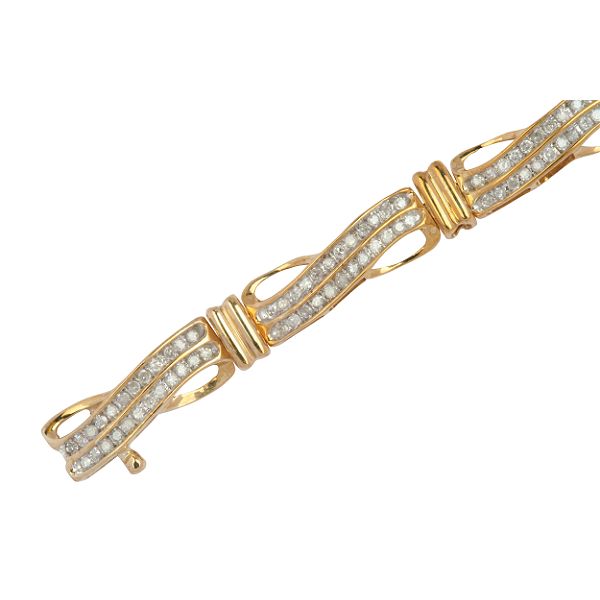 1 ct. tw. Double Row Diamond Bracelet