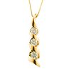 1/2 ct. tw.* Diamond 3-Stone Pendant. 14K Yellow Gold