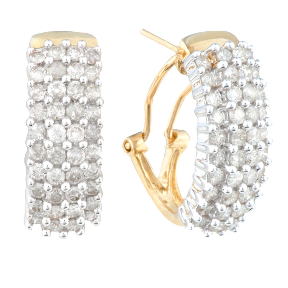 2 ct. tw.* 4 Row Diamond Earrings