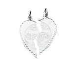 Quality Gold Sterling Silver 2-Piece Mitzpah Charm