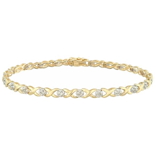 1 3 ct. tw. Diamond and White Gold Bracelet