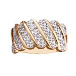 1/3-1/4 ct. t.w. Round Diamond Anniversary Ring in 10K Yellow Gold