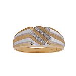 SHR Inc. Mens Diamond Ring. 10K Yellow Gold