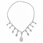 Sitoa Corporation CZ Teardrop Necklace
