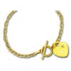 Yellow Toggle Heart Bracelet W/.01 Ct. Dia