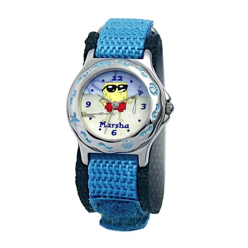 Nickelodeon Personalized Sponge Bob with sunglasses Turquoise strap
