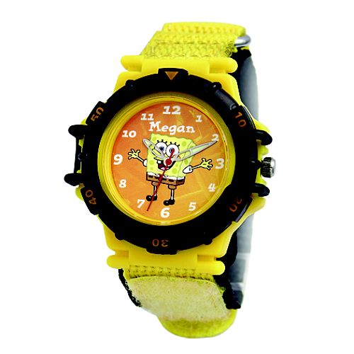 Nickelodeon Personalized Sponge Bob oversized diver style with yellow velcro strap