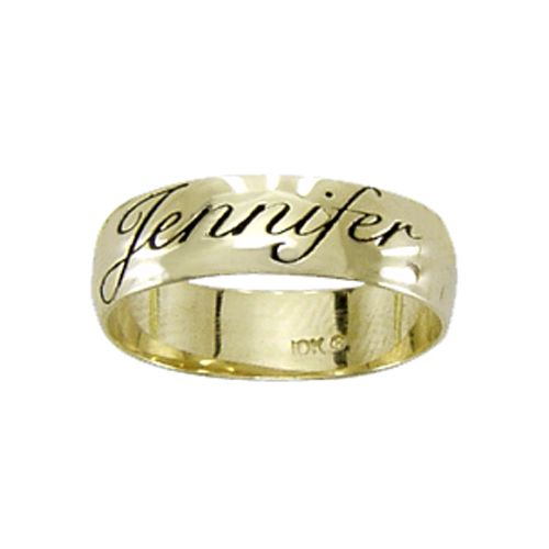 Ladies Personalized Ring Band