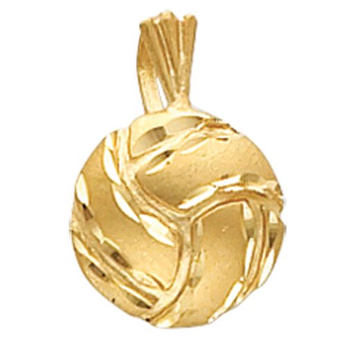 14K Yellow Gold Volleyball Charm - M2834
