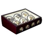 Steinhausen 12+4 Dark Cherry Watch Winder Case