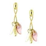 OTC International 18kt Mother of Pearl Drop Earrings