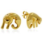 OTC International 14kt Gold Panther Design Earrings