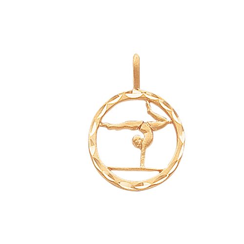 14K Yellow Gold Gymnastics Charm