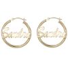 Personalized Name Hoop Earrings
