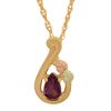 Black Hills Gold Tri-Color 10K Amethyst Pendant