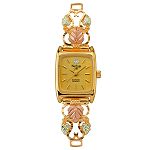 Black Hills Gold Ladies' Triple Leaf Watch with 12K Leaf Accents