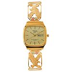 Black Hills Gold Men's Eagle Watch with 12K Leaf Accents