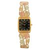 Black Hills Gold Tri-Color Men's Leaf Watch with 12K Leaf Accents
