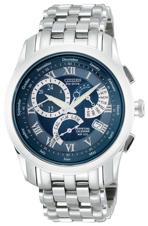 Citizen Mens Eco-Drive Stainless Steel Watch with Link Band