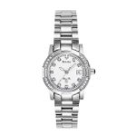 Bulova Ladies Diamond Accent Watch with White Mother of Pearl Dial