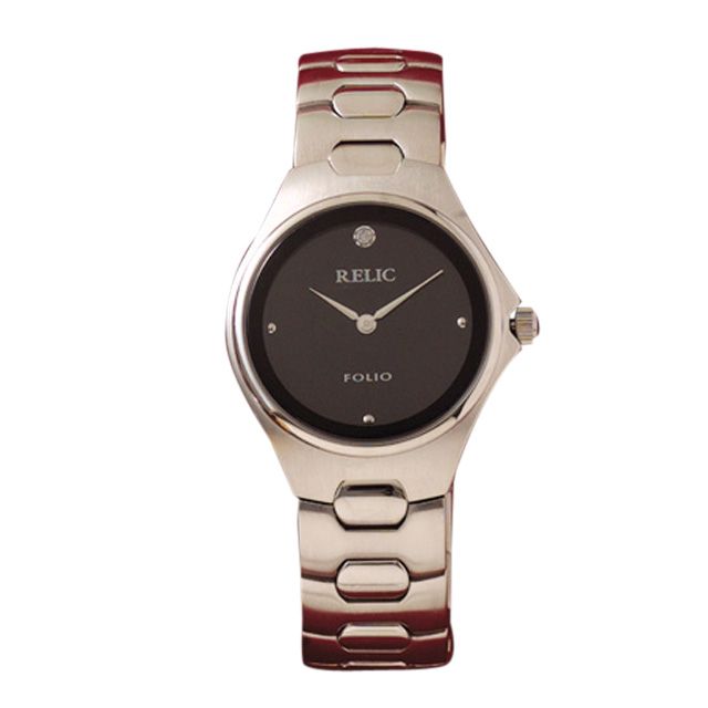 Relic Mens Diamond Accent Watch