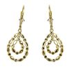 Double Pear Drop Leverback Earrings