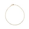 Anklet Snake Chain. 10K Yellow Gold