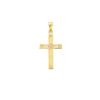 14k Yellow Gold Cross Charm