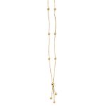 14K Gold Lariat Necklace