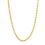1.35 mmDiamond-Cut Rope Chain. 14K Yellow Gold
