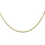 14K Yellow Gold 20 inch Diamond-Cut Solid Rope Chain. 1.5mm