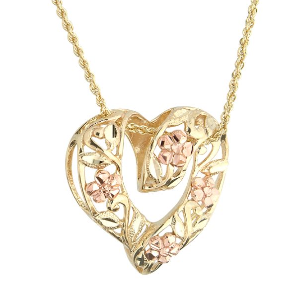 10K Gold Heart Pendant