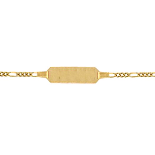 14K Gold Figaro ID Bracelet