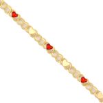 10K Gold Heart Anklet