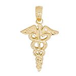 Jewel America Nursing Symbol Charm. 10K Yellow Gold