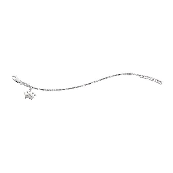Darling Diamonds Crown Bracelet with Diamond Accent. Sterling Silver