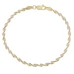 Two-tone Gold Over Sterling Silver 7.25
