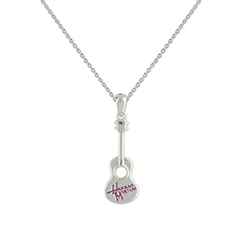 Disney Sterling Silver Hannah Montana Guitar Pendant