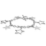 OTC International Star Charm Bracelet. Sterling Silver