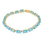 10K Blue Topaz Bracelet