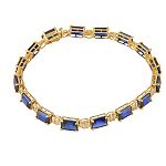 10K created Sapphire bracelet