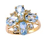 HNJ Inc. 10k Aquamarine ring