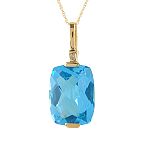 10K Blue Topaz pendant
