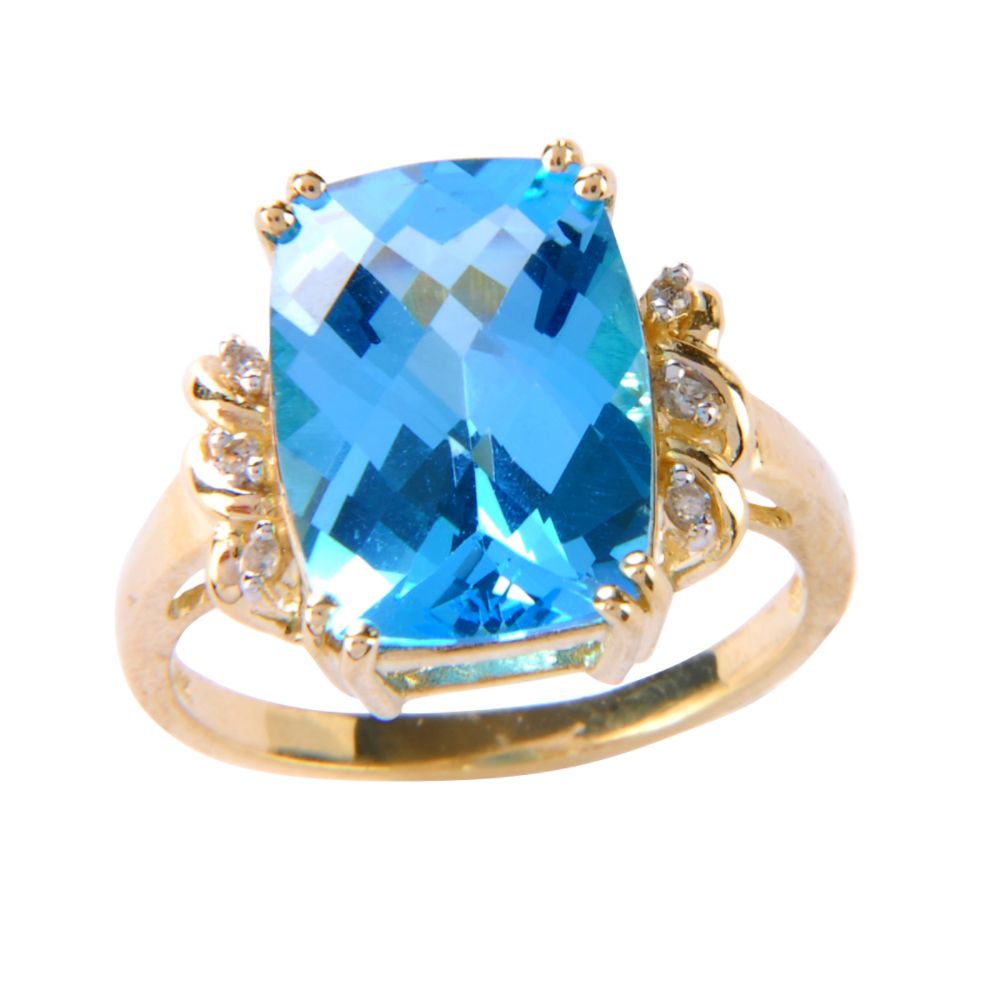 10k Blue Topaz ring