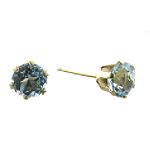 10K 5mmRound Stud Earrin In Yellow Gold With 6 Prongs